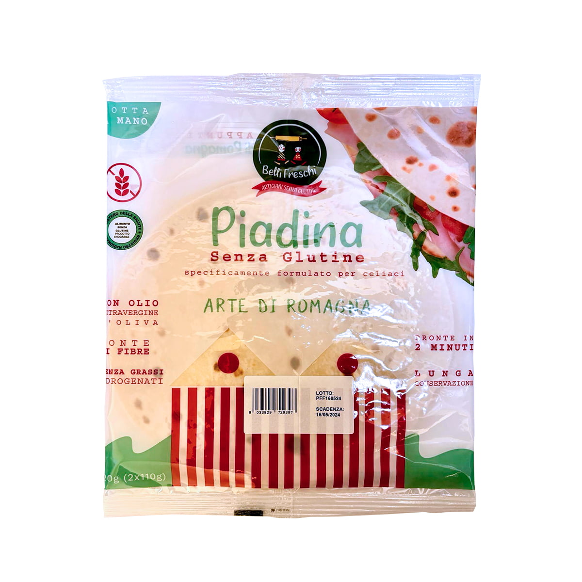 PIADINA CON OLIO EXTRA VERGINE DI OLIVA